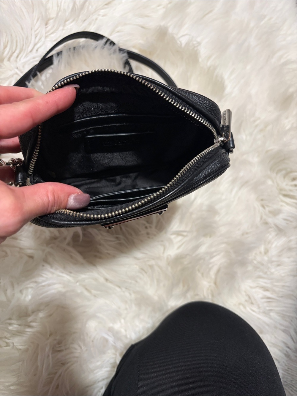 Michael Kors Black Leather Crossbody - Picture 8 of 17
